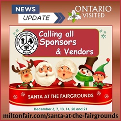 Calling Vendors and Sponsors ~ Santa at the Milton Fairgrounds