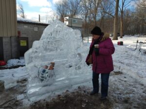 Large ice scultpture
