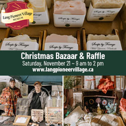 Christmas Bazaar Lang Pioneer Village Museum 2026