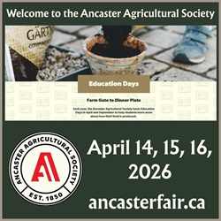 Education Days Ancaster Agricultural Society Spring 2026