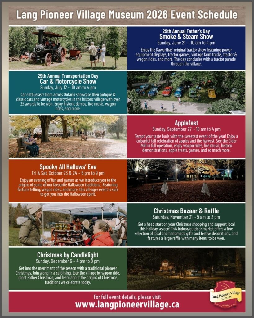 Lang Pioneer Village Museum Event Schedule