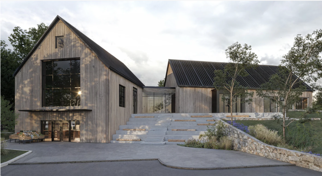 Rendering - The Barn exterior