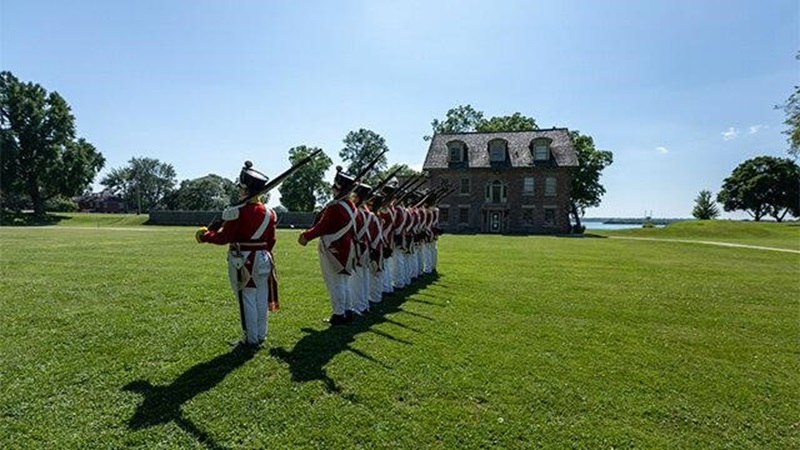 Fort Malden - Soldiers Lined Up