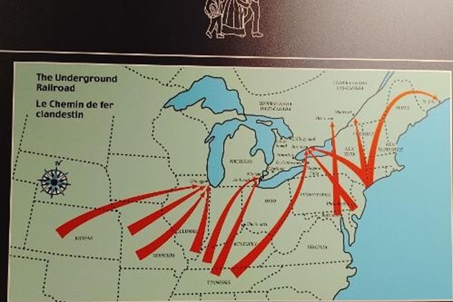 Underground Railroad Map
