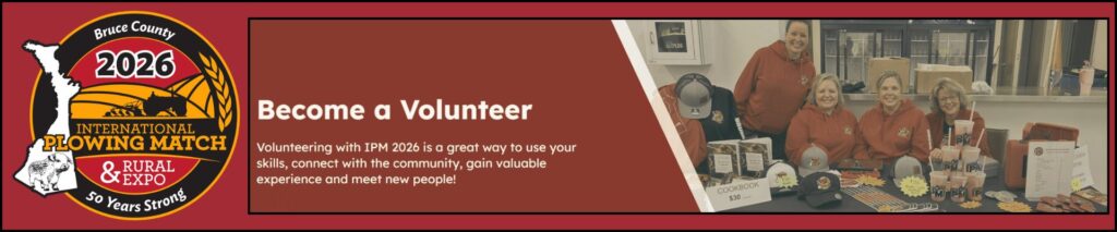 International Plowing Match & Rural Expo - Become a Volunteer