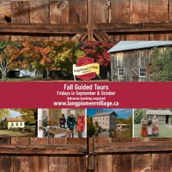 Fall Guided Tours Lang Pioneer Village Museum 2026