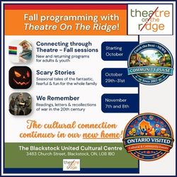 Theatre on the Ridge FALL Blackstock United Cultural Centre 2026