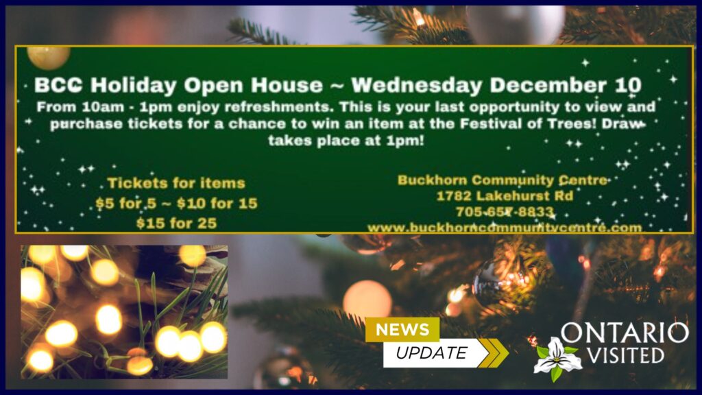 Holiday Events at the Buckhorn Community Centre