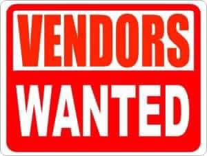 "Vendors Wanted" poster