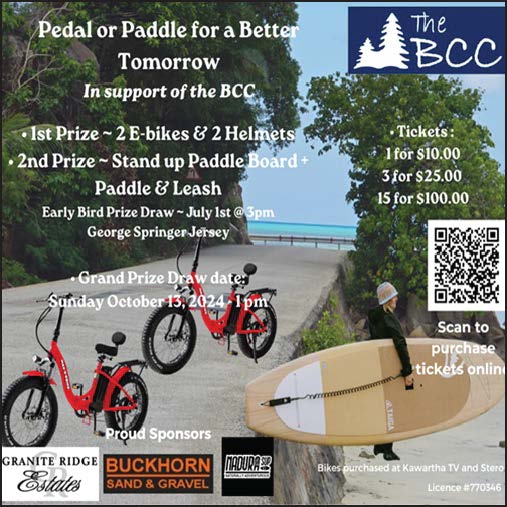 Buckhorn Community Centre News – Pedal or Paddle…