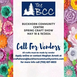 Buckhorn Community Centre News – Spring Craft Show