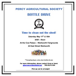 Percy Agricultural Society Bottle Drive Warkworth Fall Fair