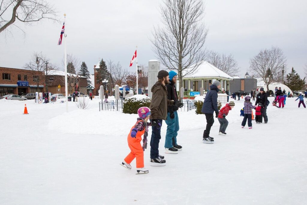 Ice Skating at the Lakefield Memorial Park