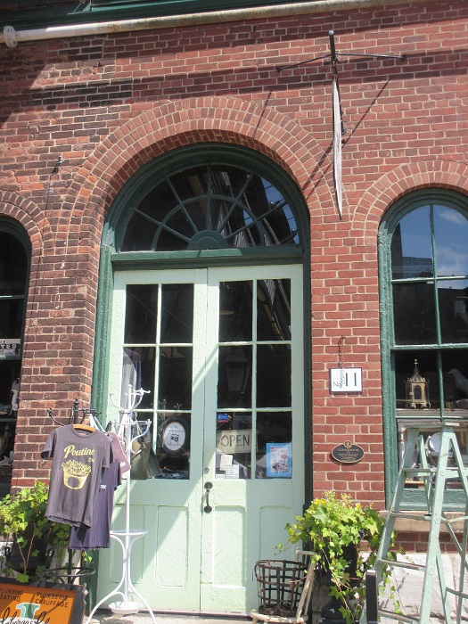 One of the many unique boutiques at the Distillery District