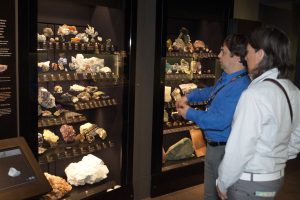 The museum's rock collection