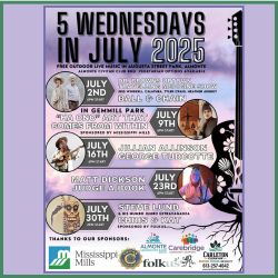 5 Wednesdays in July kicks off in Augusta Street Park TONIGHT!