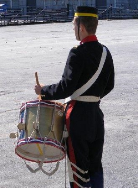 The lone drummer