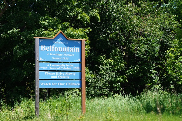 Belfountain sign