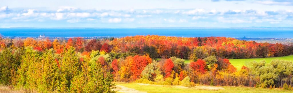 Looking down to Georgian Bay