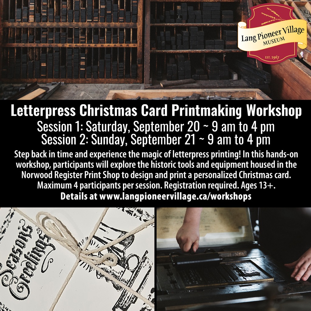 Letterpress Christmas Card Printmaking Workshop
