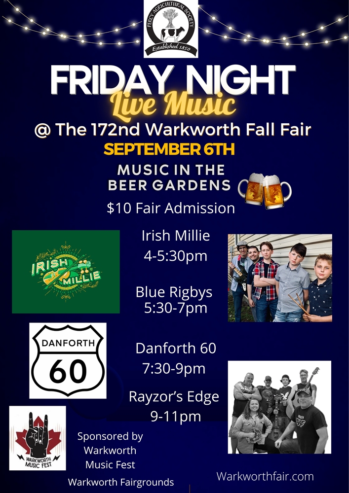 Warkworth Fair - Friday Night Lineups