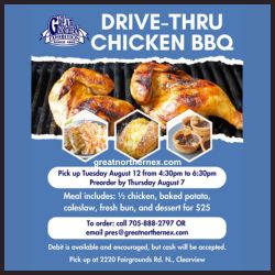 Drive-thru BBQ Fundraiser Collingwood Agricultural Society 2025