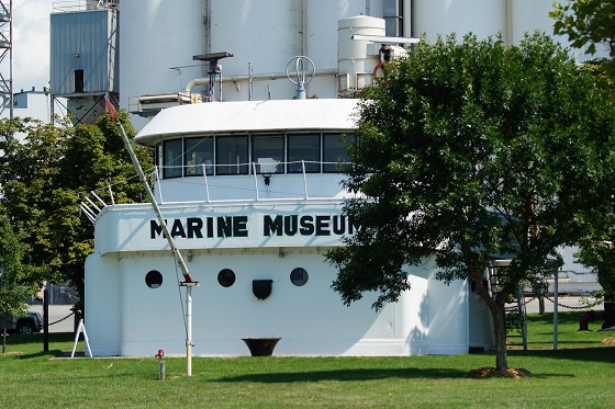 The Goderich Marine Museum located in the wheelhouse of the SS Shelter Bay.