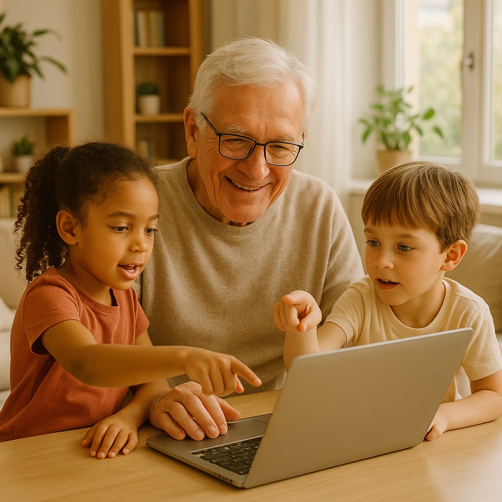 Teaching Grandpa