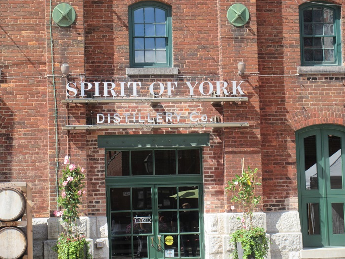 Spirit of York Distillery Co. sign