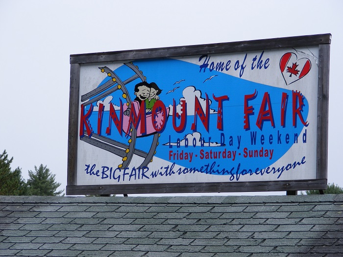 Kinmount Fair sign