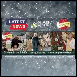 Lang Pioneer Village Christmas Bazaar and Raffle