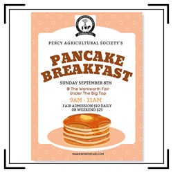 Pancake Breakfast at the Warkworth Fall Fair 2024