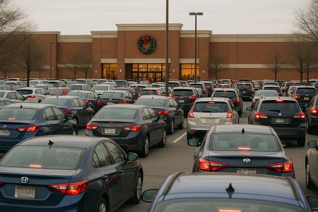 Finally Parked - Christmas Shopping