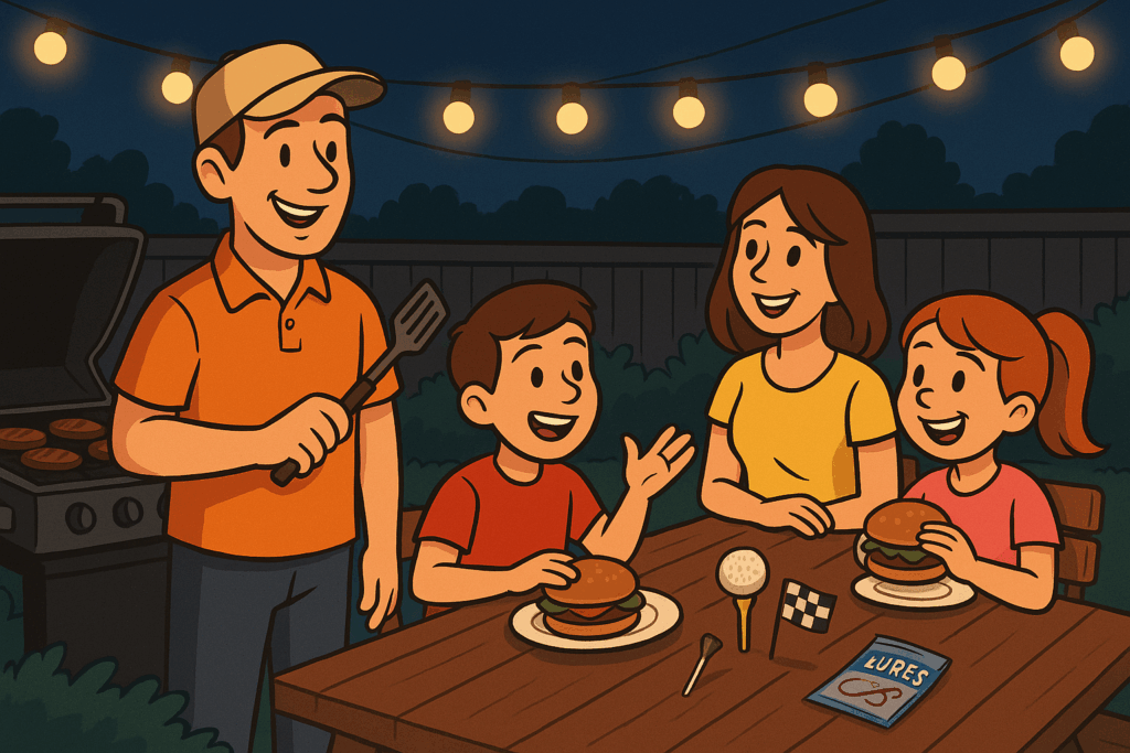Father's Day Surprise - Home for a Backyard Barbeque