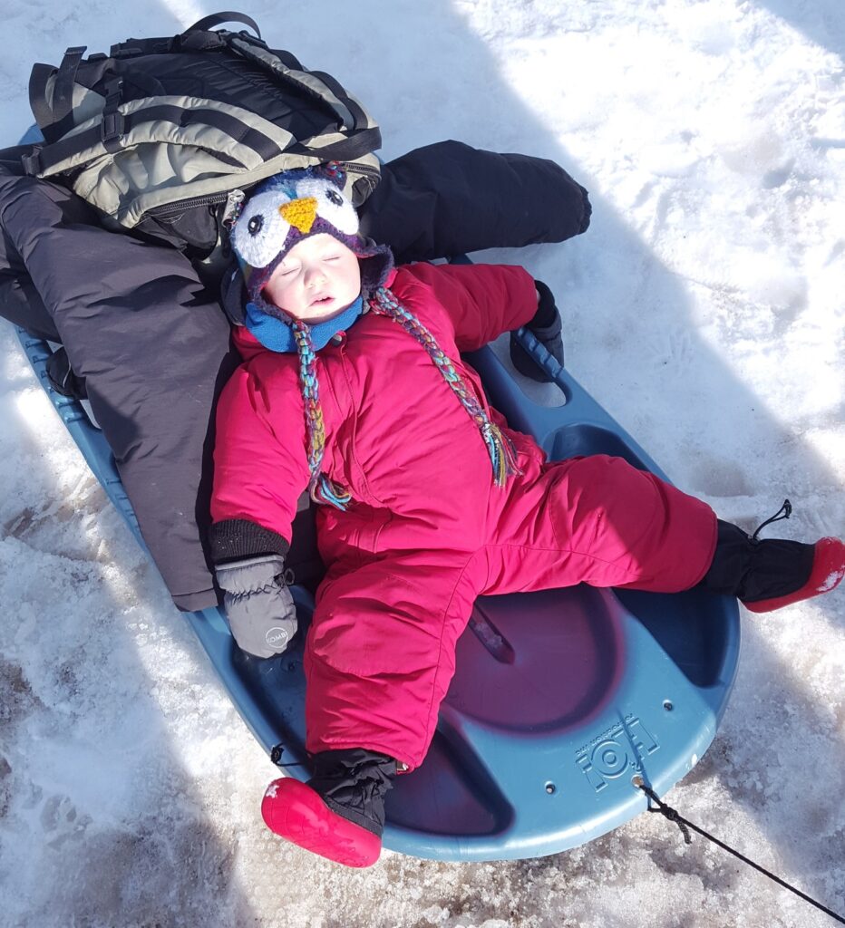 Family Winter Picnics - Nap time