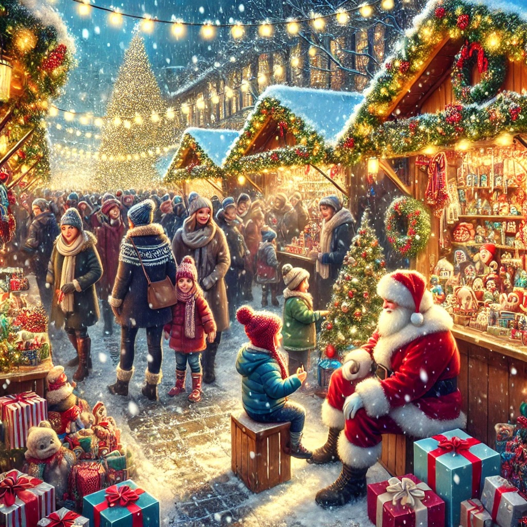 Santa at Christmas Markets