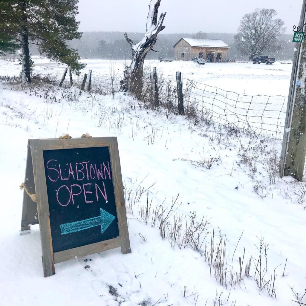 Winter at the Slabtown Cider Co. - "We're Open"