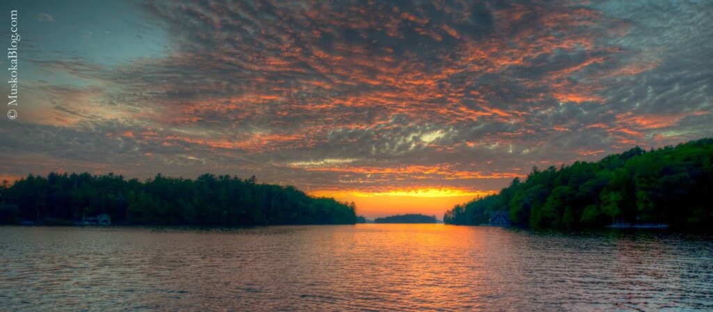 Sunset at a Muskoka Lake - Summer Life in Muskoka