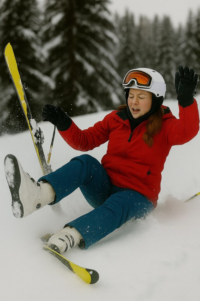 Downhill Skier Falling