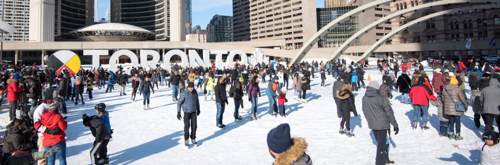 Family Day in Ontario - Skating at City Hall