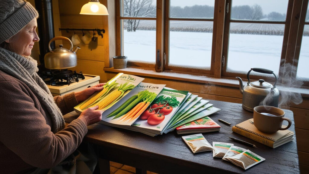 Farming in an Ontario Winter - Choosing out next year's crops!