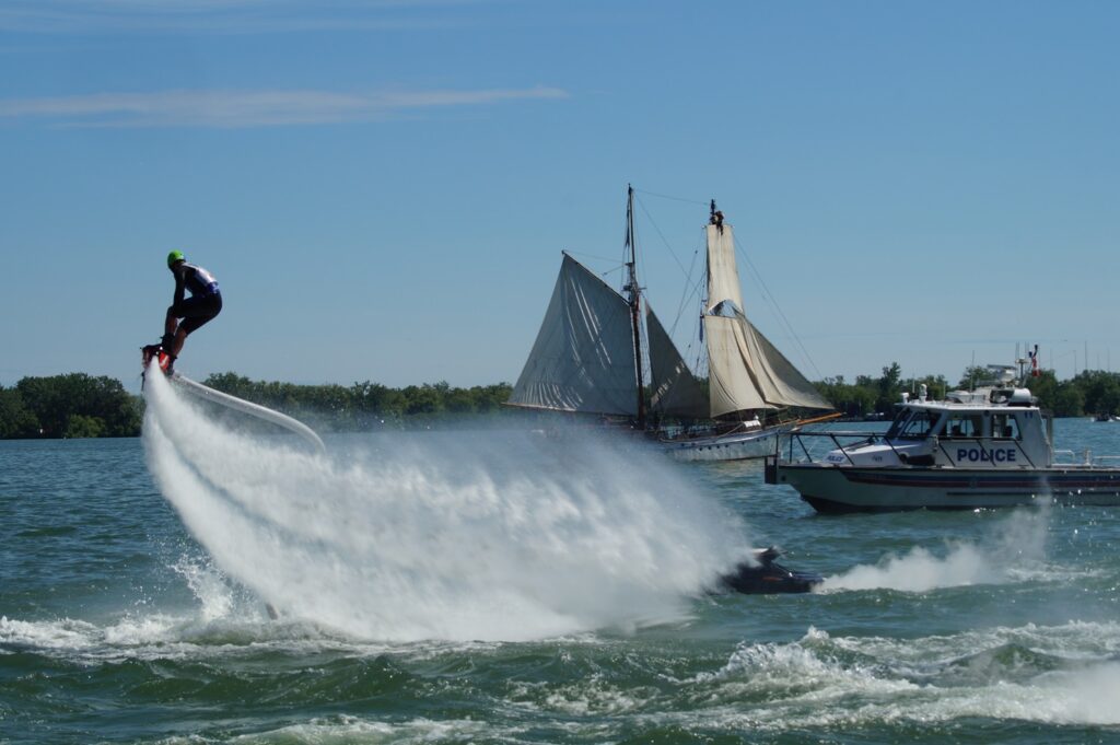 Toronto Waterfront Festival - Water Flyboarding Demonstration