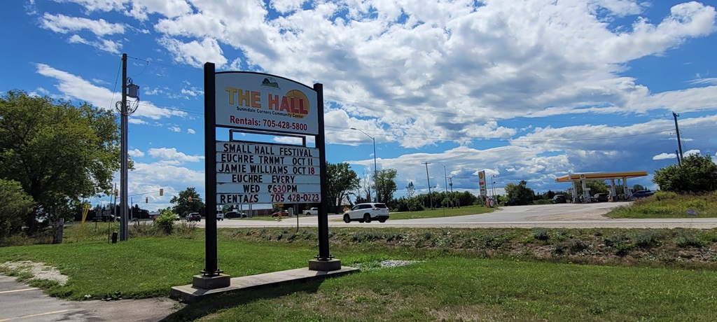 Community Hall Sign