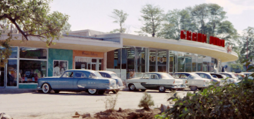 Village's shopping plaza