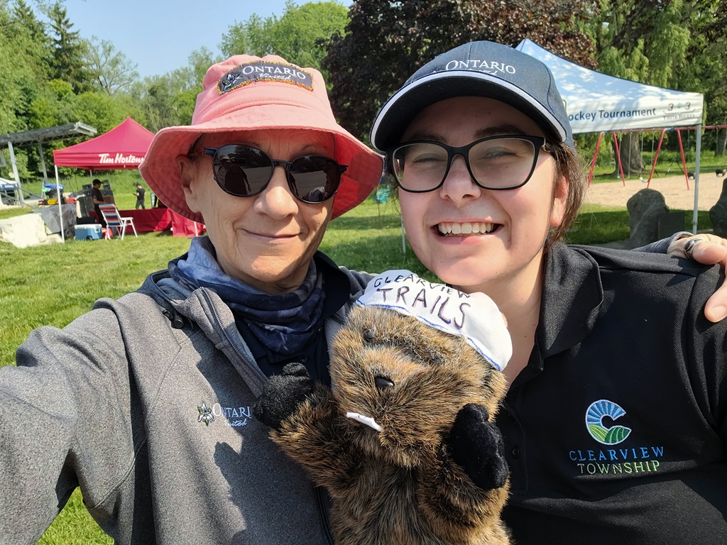 Judi with Grace Beaman (Clearview Township)