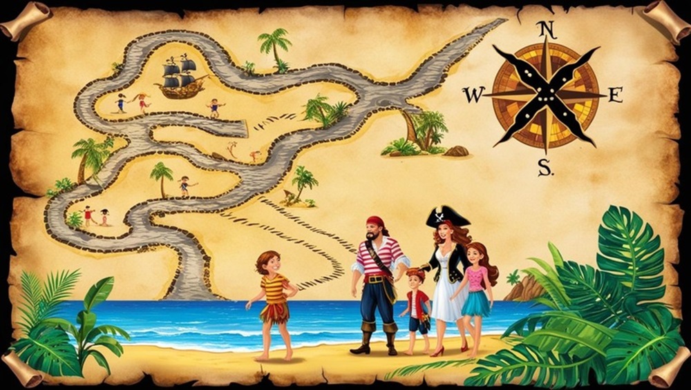 Pirates Treasure Map