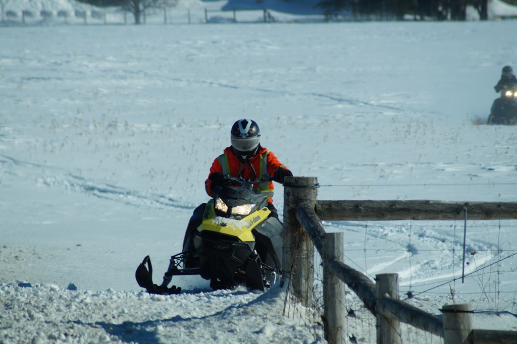 Snowmobiling