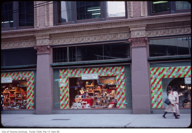 Store Window at a Santa Claus Parade