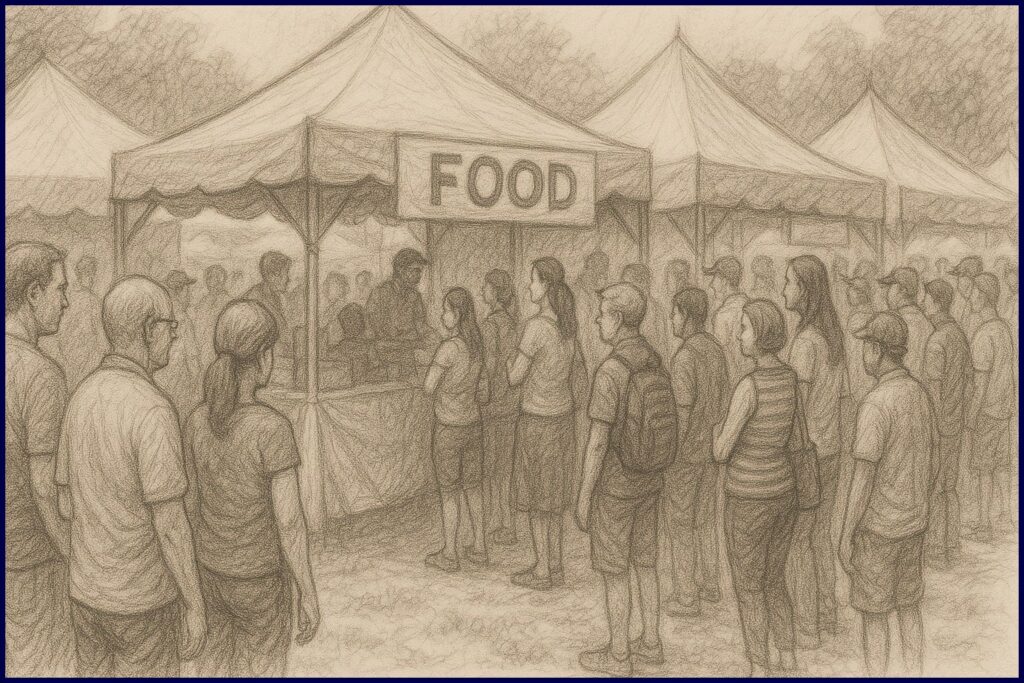 The Making of a Festival - Large Line-ups for Food