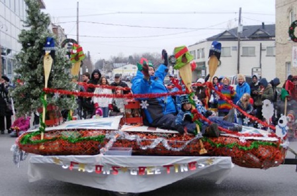 A great float at the Port Hope Santa Claus parade
